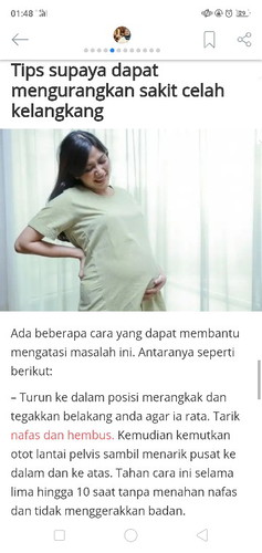 celah kangkang anda sakit ketika hamil?