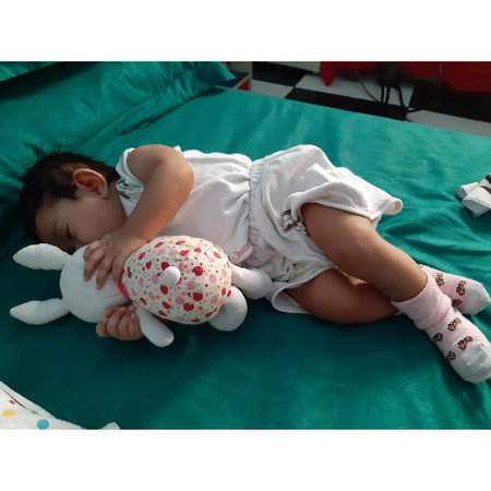 ukuran ayesha masuk 4 bulan udah 64 cm..dan berat badan 6.2 kg...sehat selalu ya putri q...