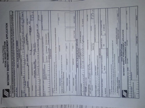 SSS MATETNITY