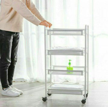 Free 🚚 : 4 tier trolley metal basket