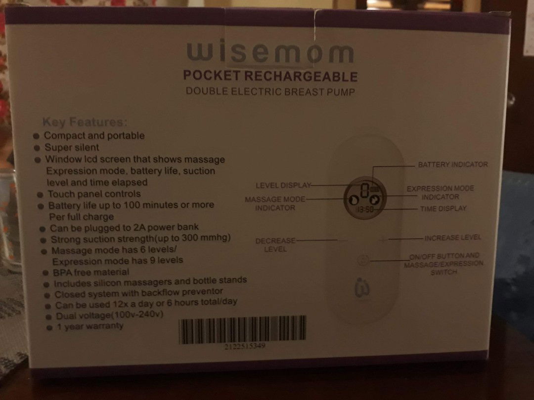 wisemom pocket breastpump