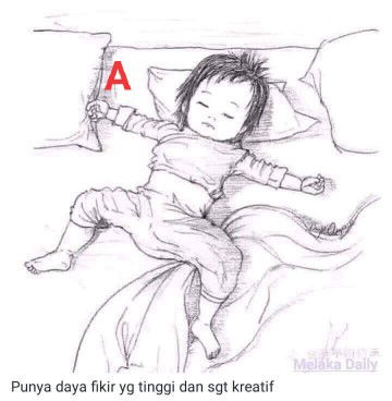 gaya tidur Anak