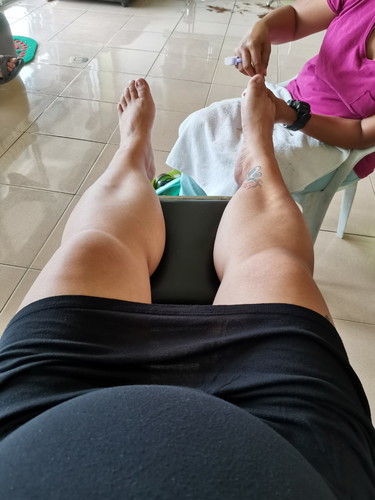 pampering hehe