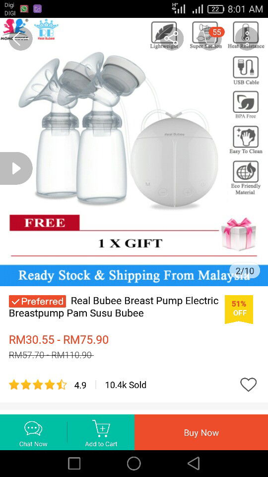 Momohouse Breastpump