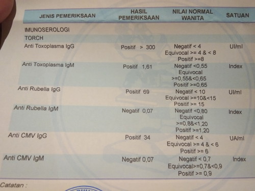 hasil permeriksaan