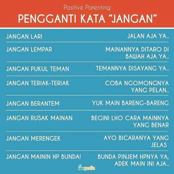 PENGGANTI KATA "JANGAN"