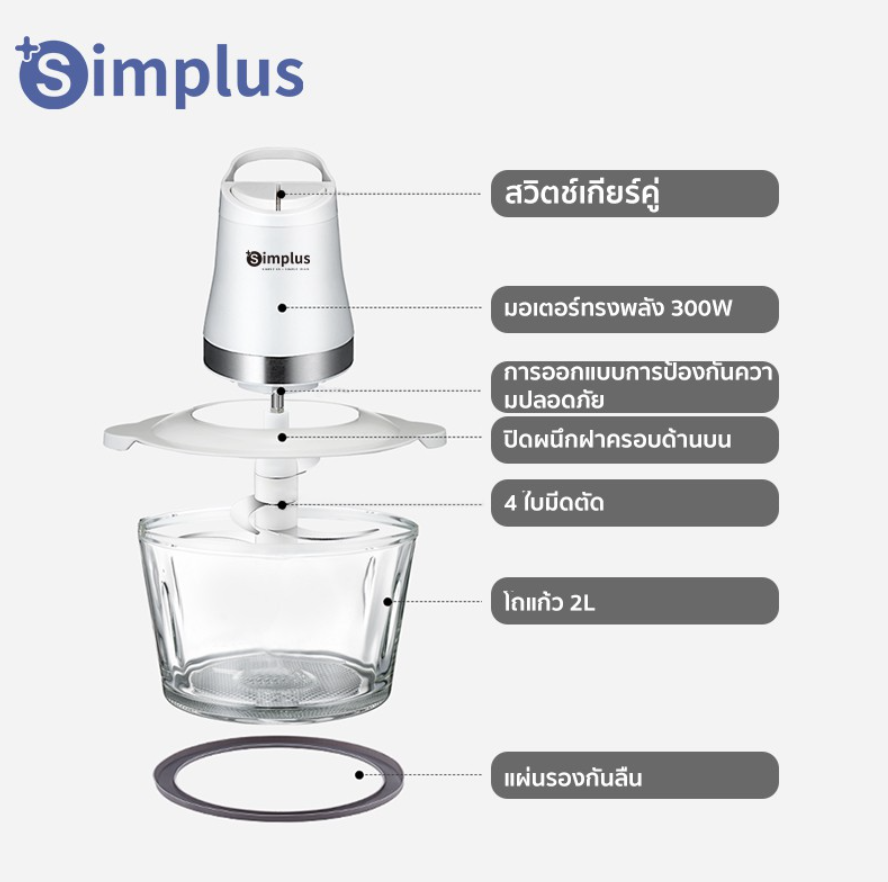 Simplus เครื่องปั่นอาหารไฟฟ้า | theAsianparent theAsianparent Thailand