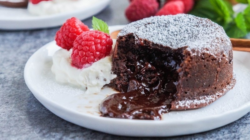 Rice Cooker Chocolate Lava Cake