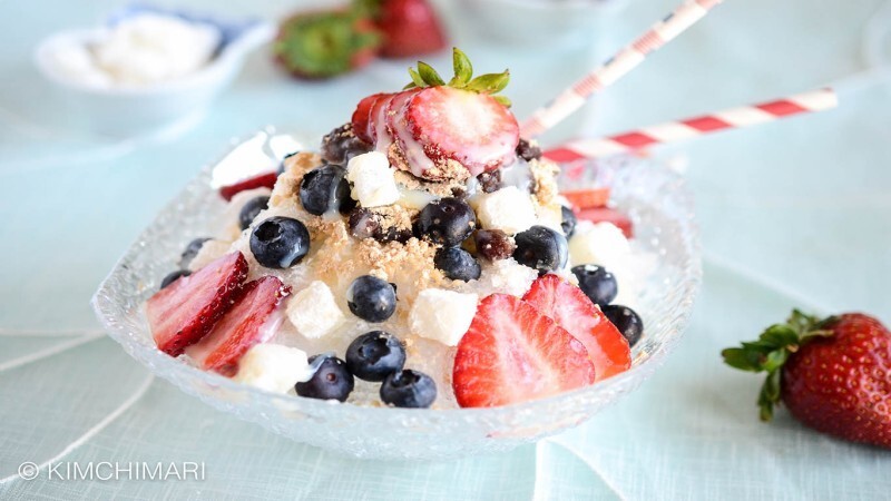 Patbingsoo (Korean shaved ice)