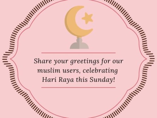 Greetings for our Muslim users