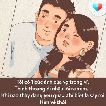 Chồng thấy vợ dễ thương