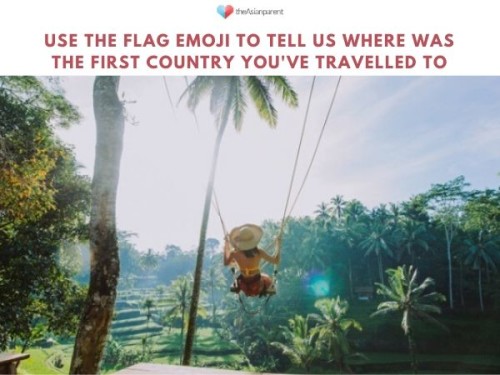 The first time you took an aeroplane