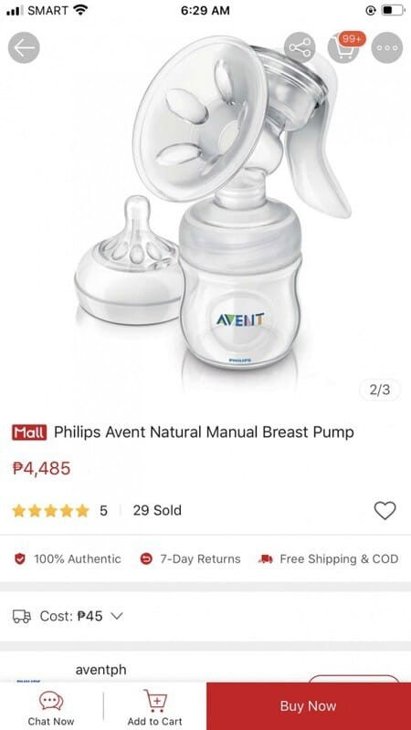 Avent breast pump