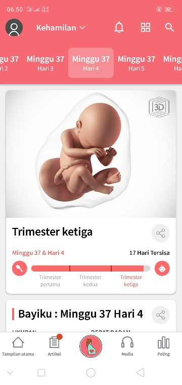 hamil 37 w blm masuk panggul.