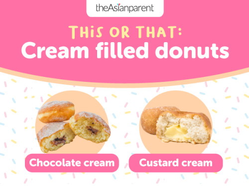 This or that: Cream filled donuts