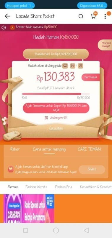 SALING BANTU DIAPLIKASI LAZADA