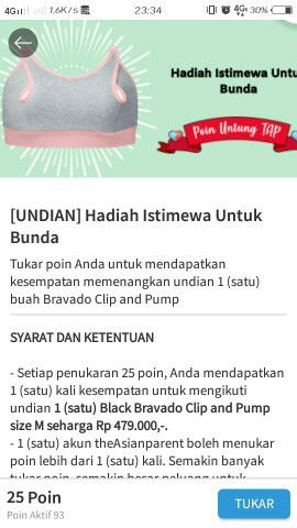 Undian tukar point