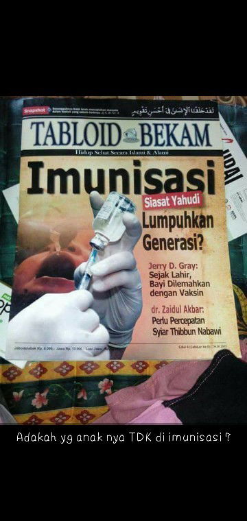 Ada kah bunda bunda disini yg anak nya TDK diimunisasi ?