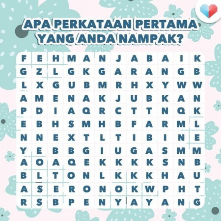 Apakah perkataan pertama yang anda nampak?