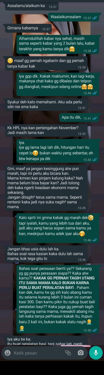 salah aku apa?