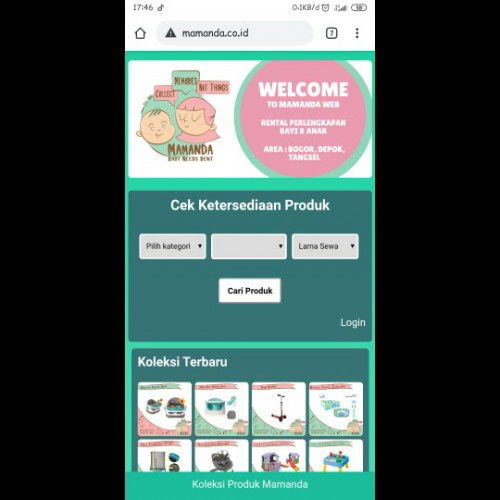 Penyewaan Peralatan Bayi