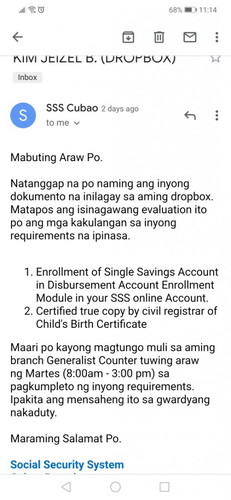 SSS Mat 2 requirements.