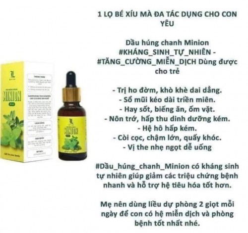 DẦU HÚNG CHANH TRỊ KHÒ KHÈ HO CÓ ĐỜM CHO BÉ