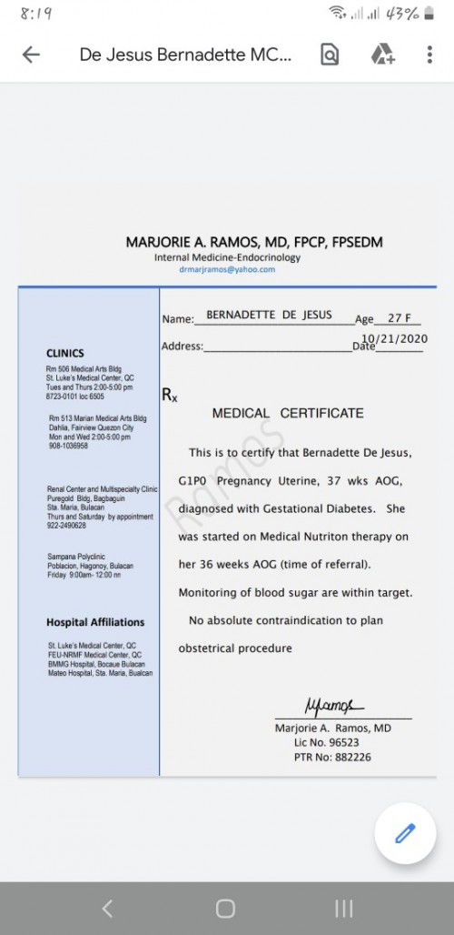 Diagnosed with Gestational Diabetes. It means diabetic po ba ako?
