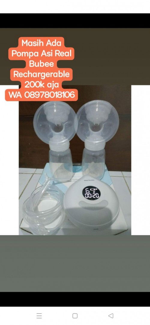 Jual Pompa Asi Preloved Realbubee Rechargerable RBX 8027