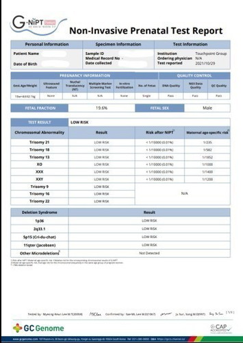 ใครเคยตรวจกับ G-Nipt บ้างคะ