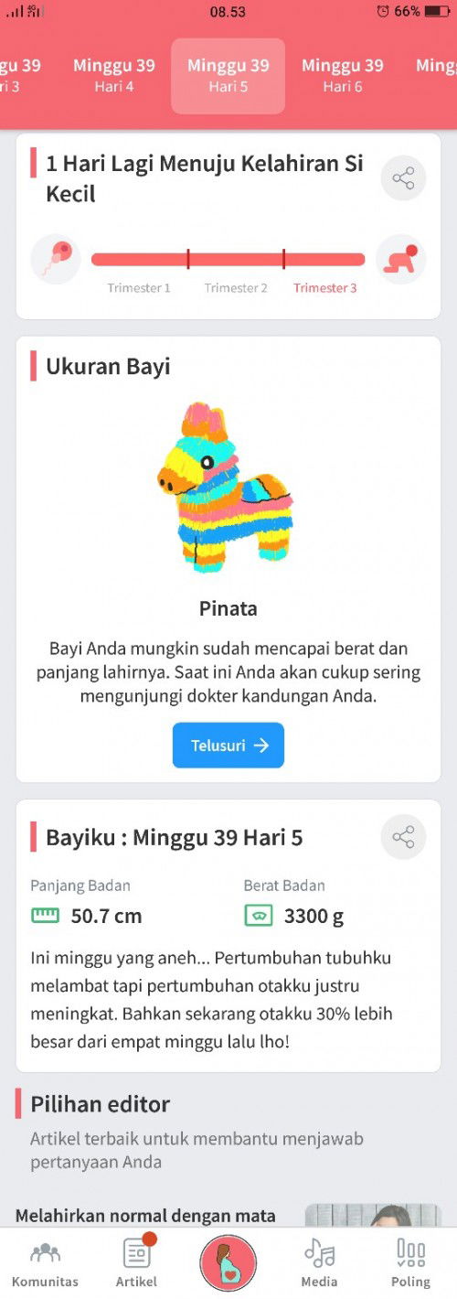 Hpl tinggal 1hari lagi