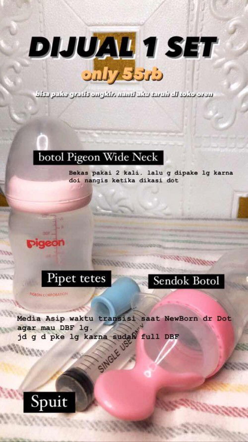 Dijual Botol Susu dan Media Asip Lainnya