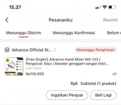 Hadiah gratis harga 0 rupiah