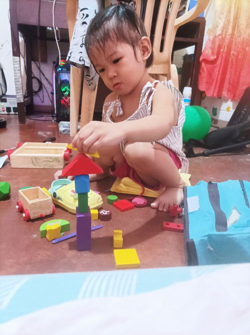 Playing with blocks