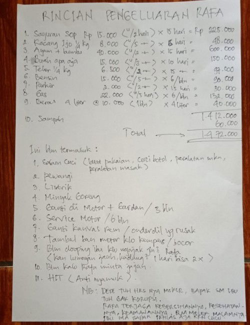 keluarga perhitungan