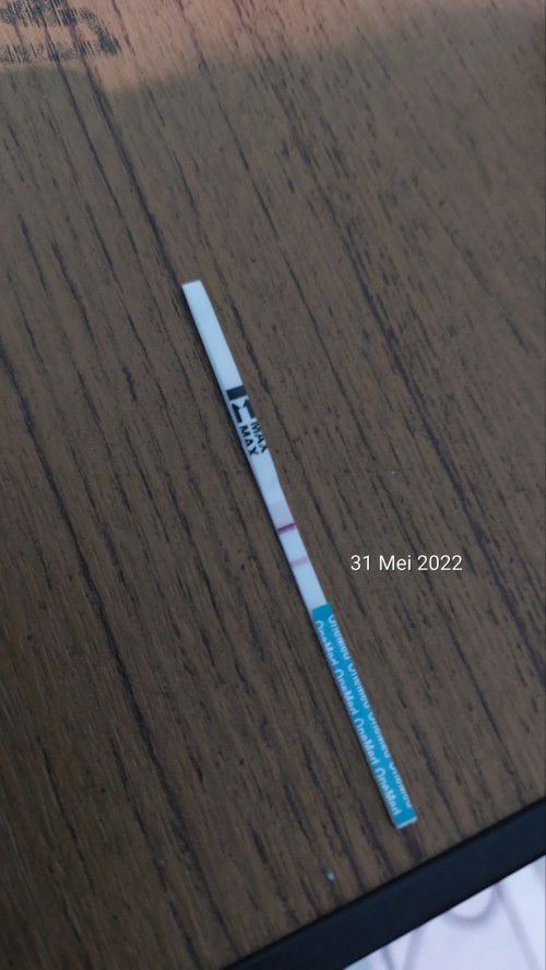 2 hari lalu flek merah, testpack masih +