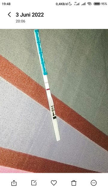 Garis dua setelah kuret