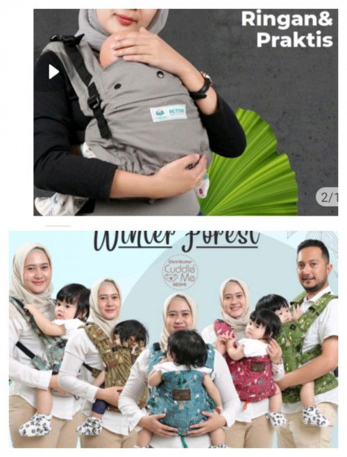 gendongan bayi 4 bulan