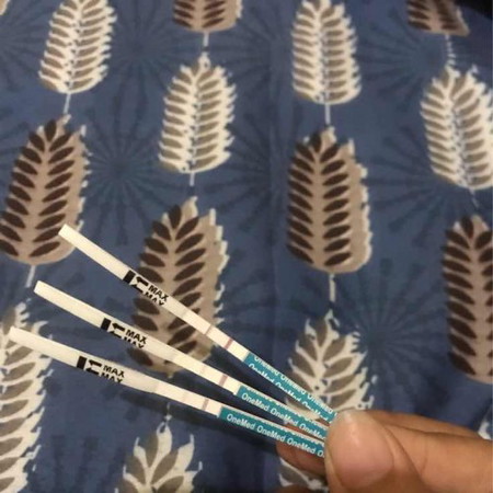 saya baru telat 3 hari coba coba testpack