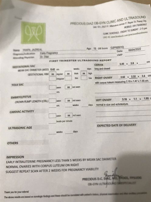 may baby napoba nakita?ask kolang po