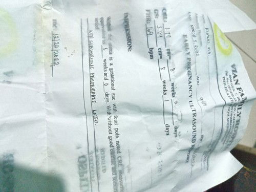 SUB CHRONIC HEMORRAGE