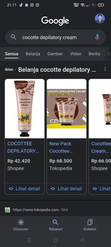 cukur miss v pakai krim