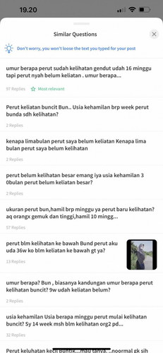 perut kelihatan kecil