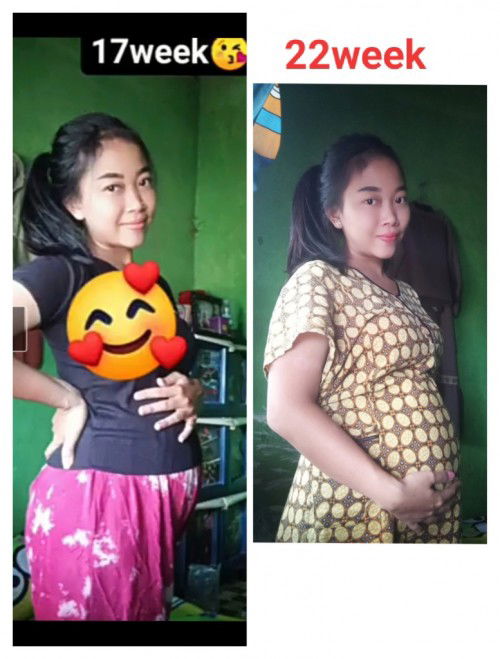 Dibilang kecil perut nya udh hamil 5bulan