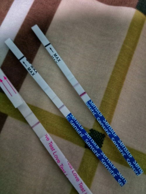 Tespack samar,  ngeflek dan negatif