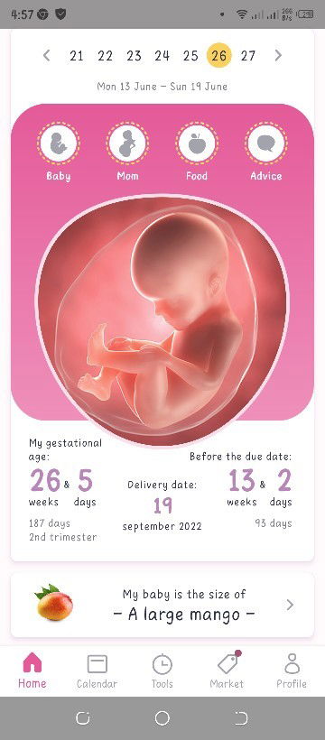 BABY BUMP AT 26 WEEKS AND 5 DAYS ❤️