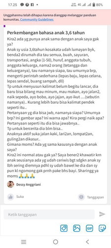 Perkembangan bahasa anak 3,6 tahun