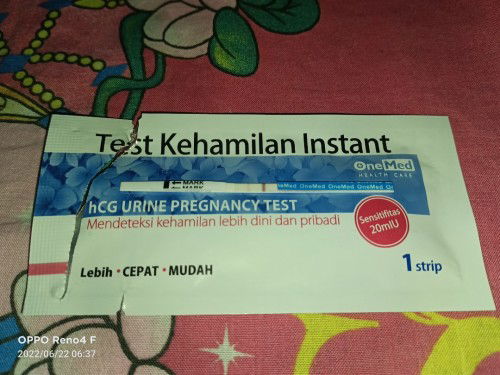 2 garis di testpack tapi samar