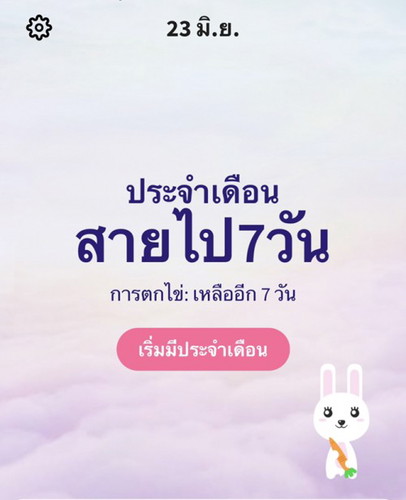 ประจำเดือนขาด 7 วัน!!