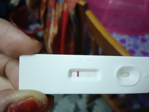 Maaf bertya klu naik samar mcm dlm pic ni sy positif pregnant ke..Sy dh delay period msuk 7 ari dh